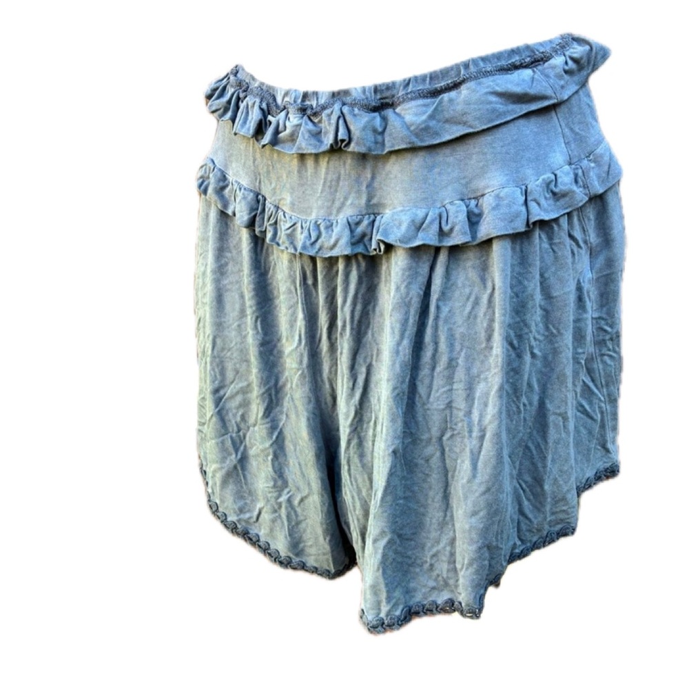🎉2 for $25🎉POL Charcoal Blue Gray Ruffle Women's Shorts - NWT - Size Small!